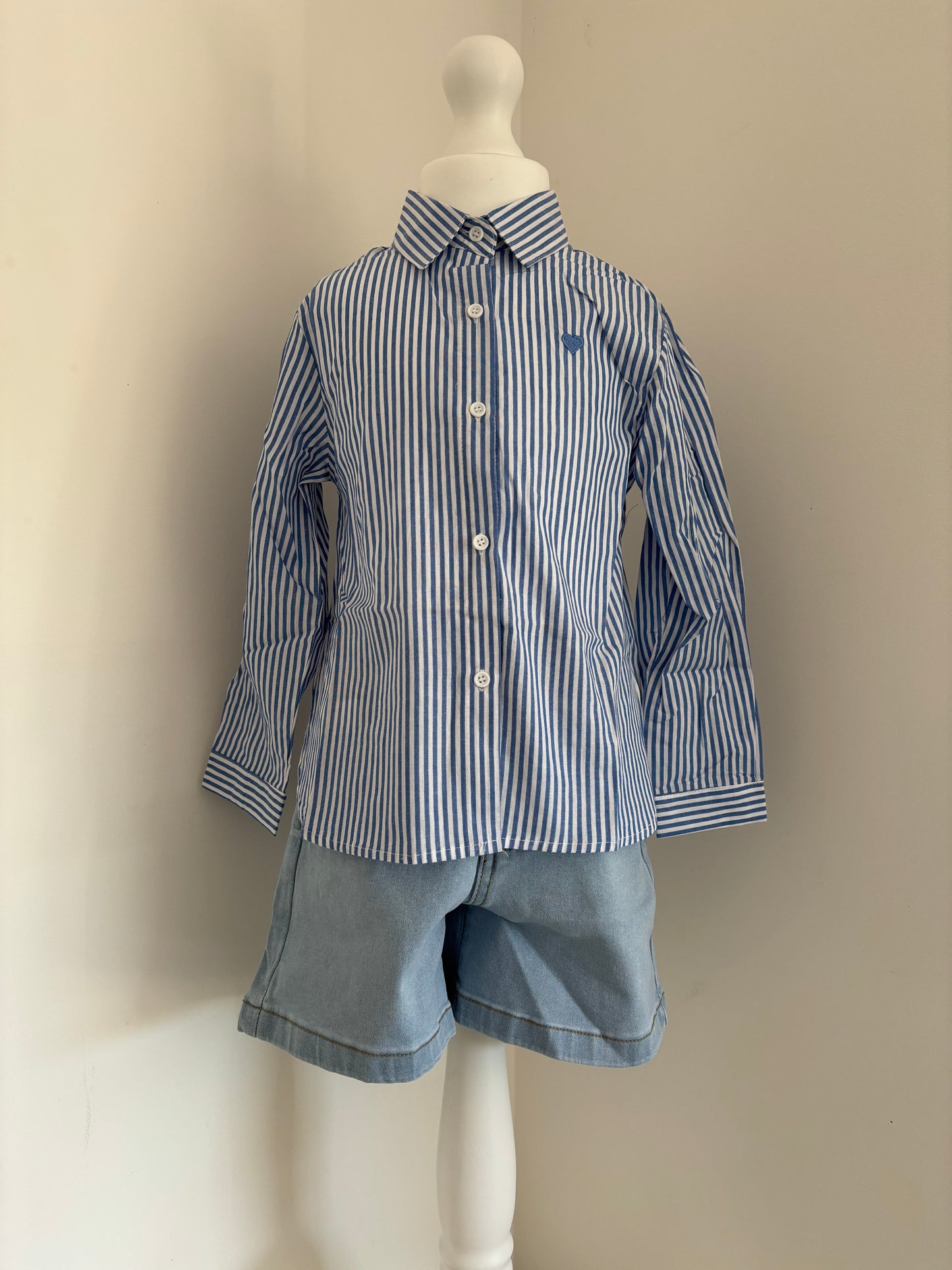 Chemise rayée bleu