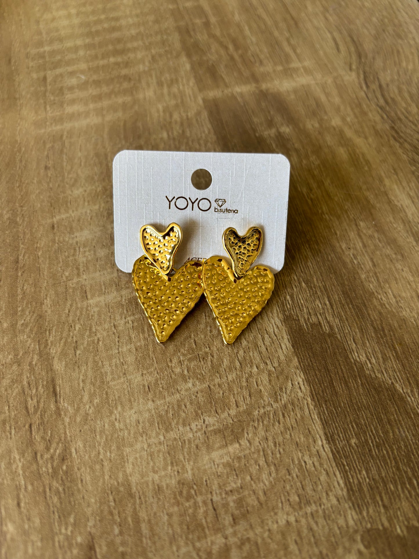 Boucles d'oreilles en acier inoxydable Coeurs