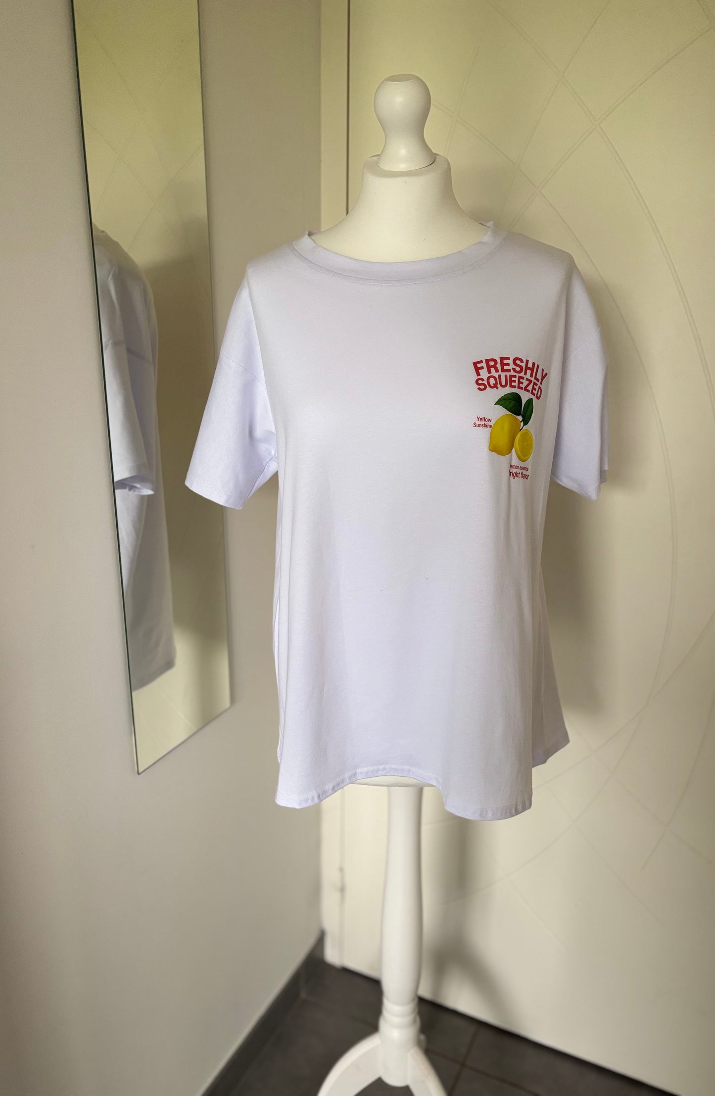 T shirt made in France oversize avec imprimé citron