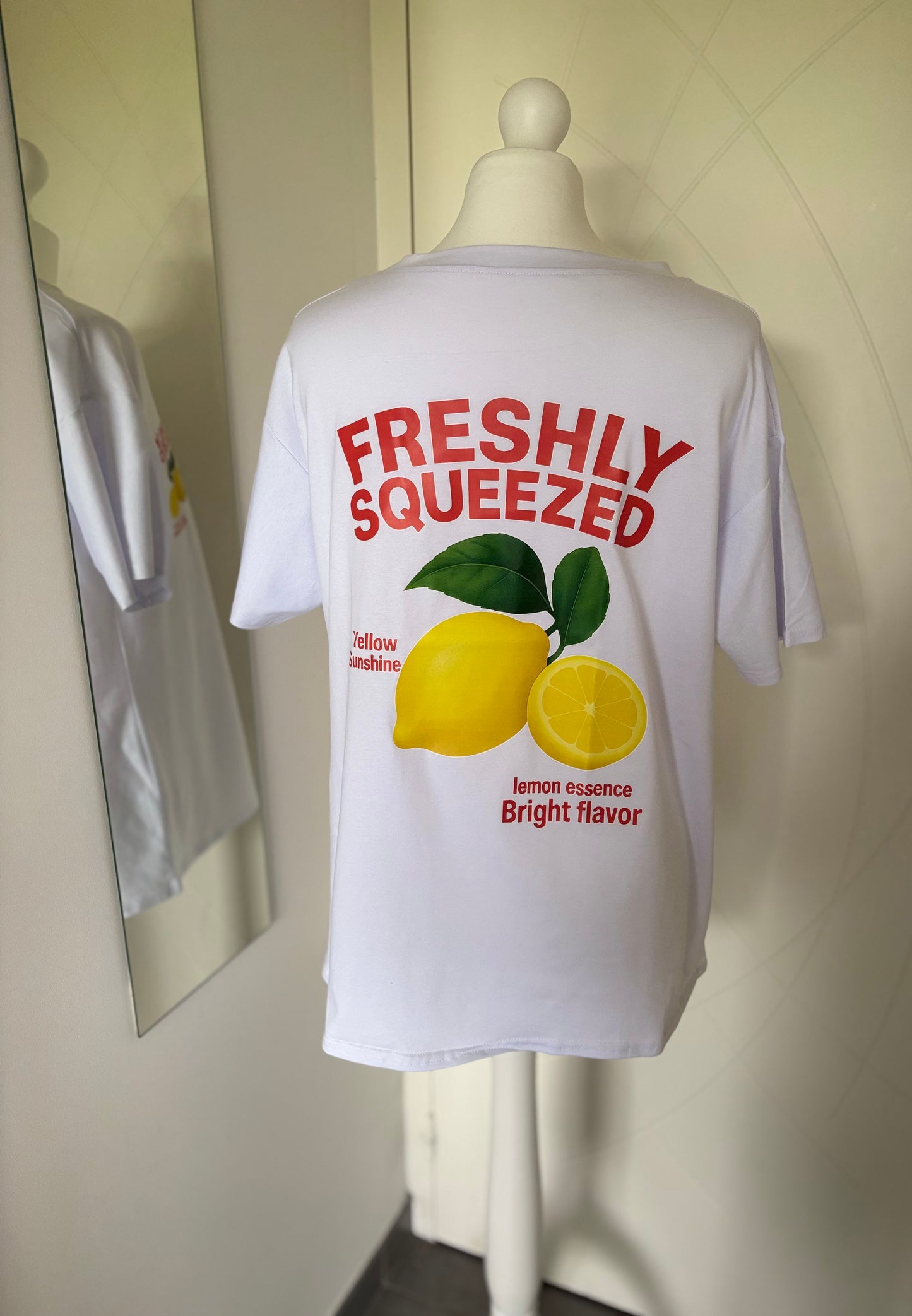 T shirt made in France oversize avec imprimé citron
