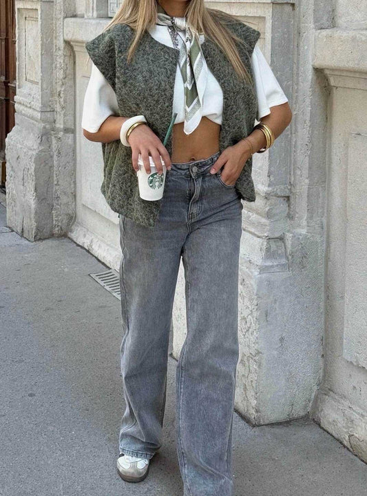 Gilet sans manches kaki