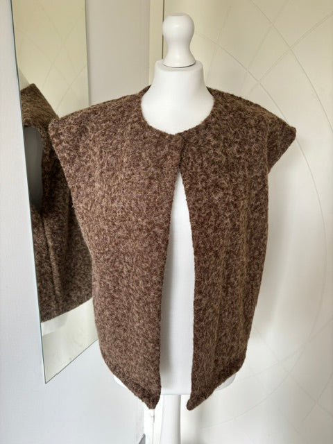 Gilet sans manches marron
