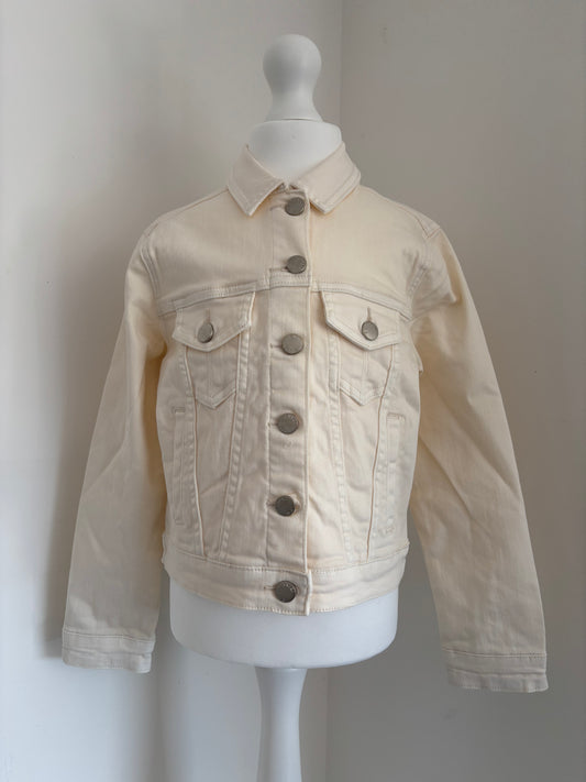 Veste en jean léopard