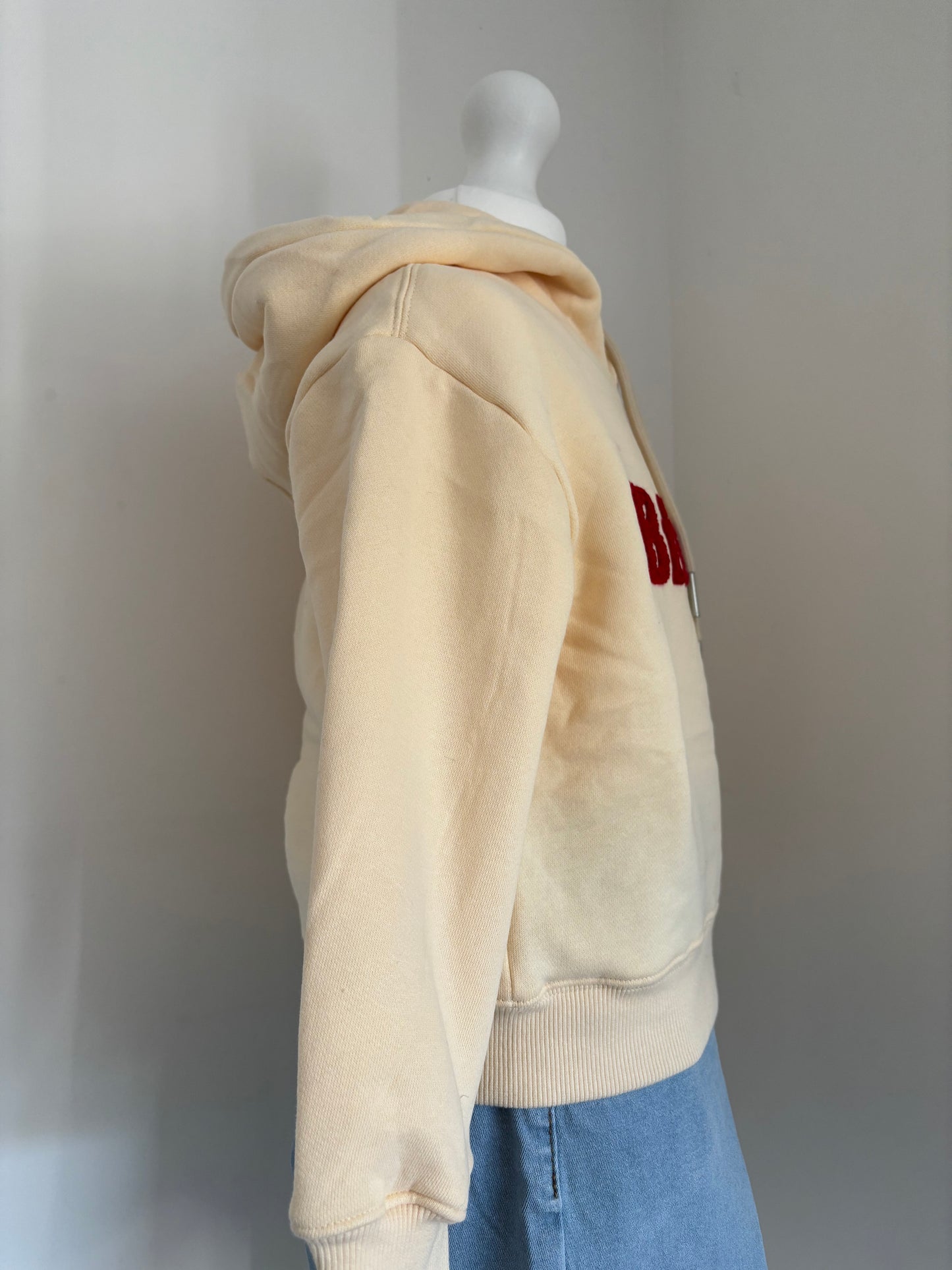 Sweat à capuche vanille