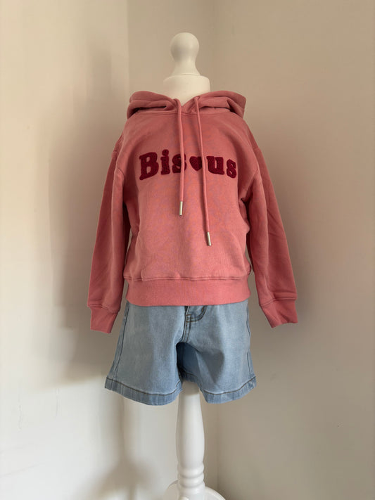 Sweat à capuche rose