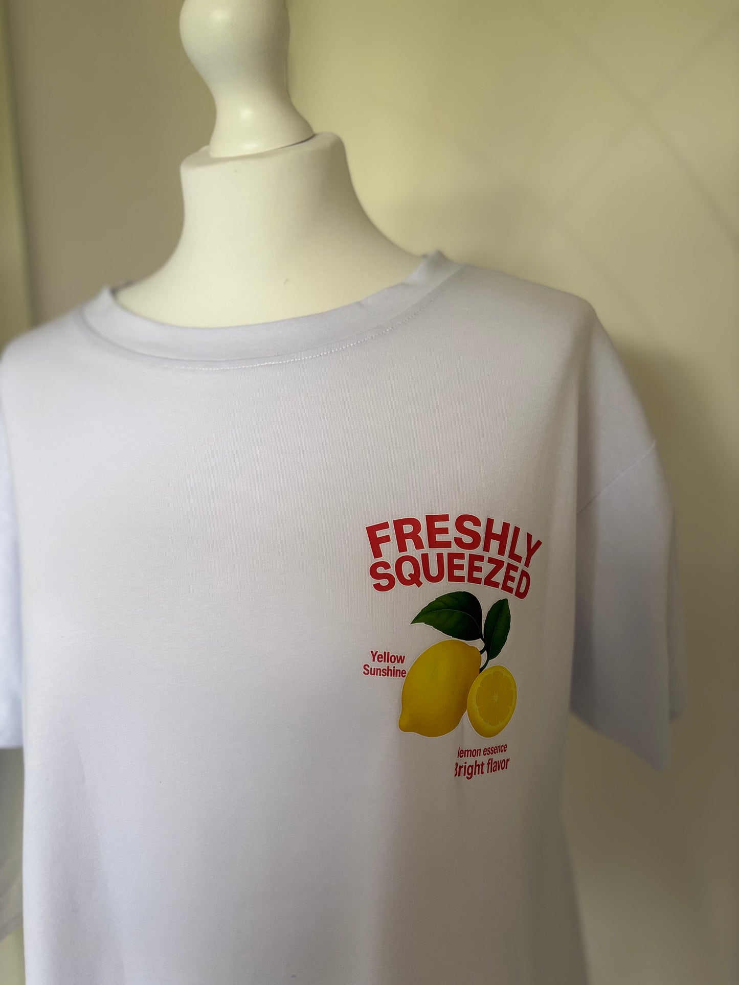 T shirt made in France oversize avec imprimé citron