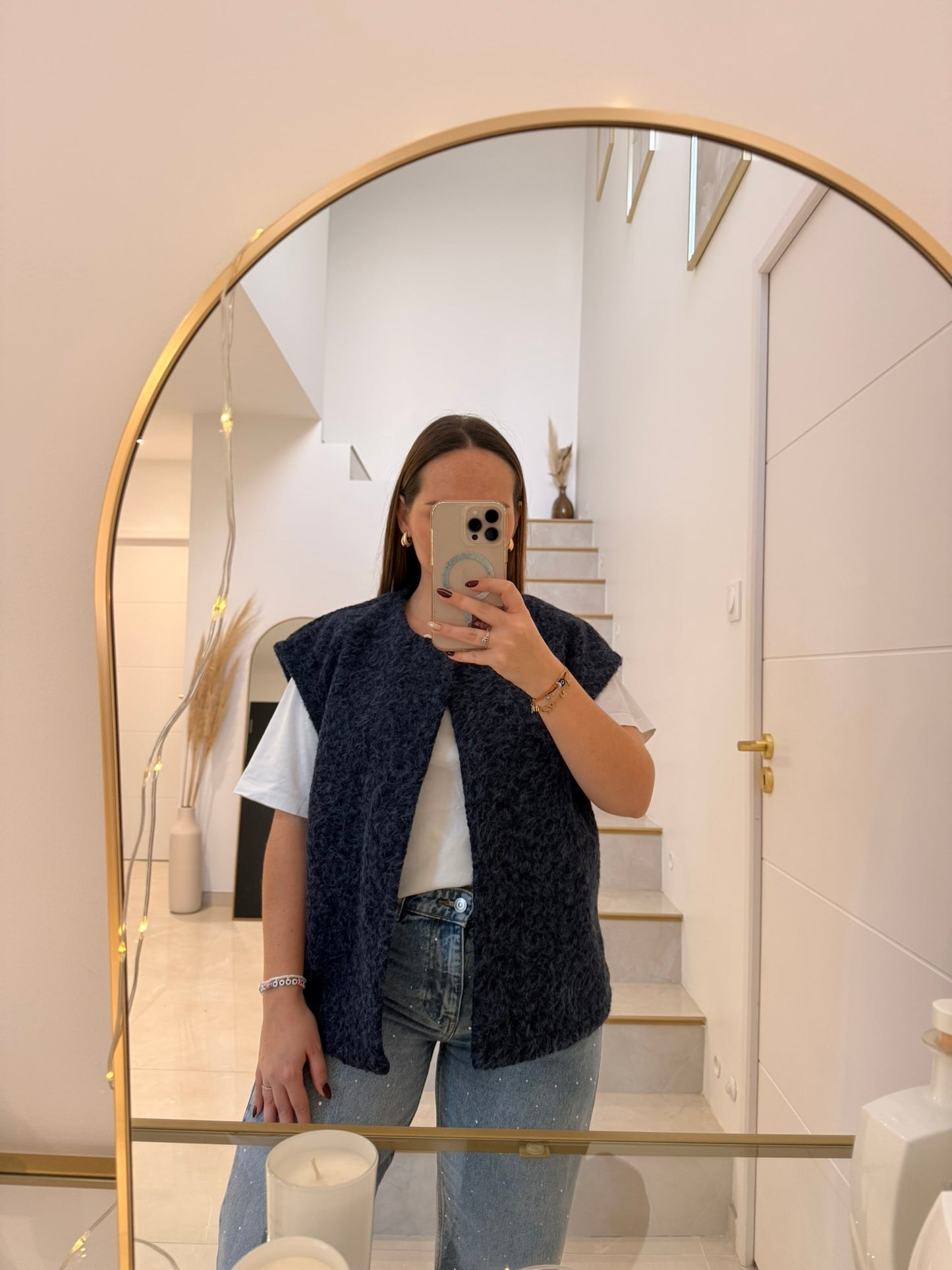 Gilet sans manches bleu