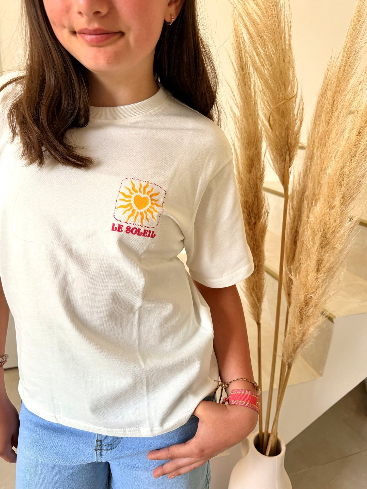 T-shirt imprimé soleil