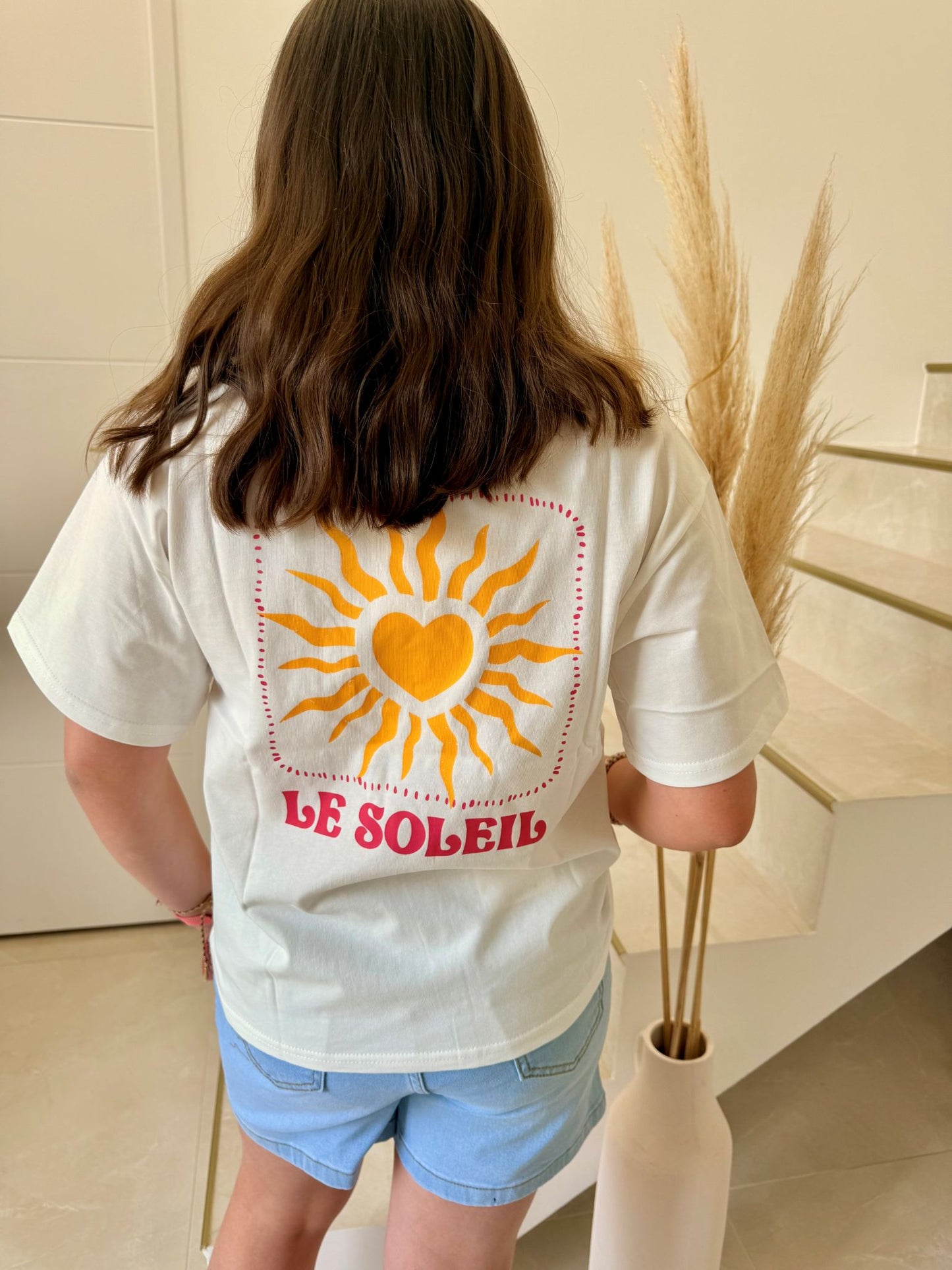 T-shirt imprimé soleil