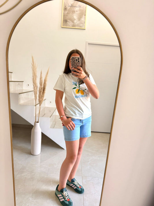 T-shirt imprimé citron