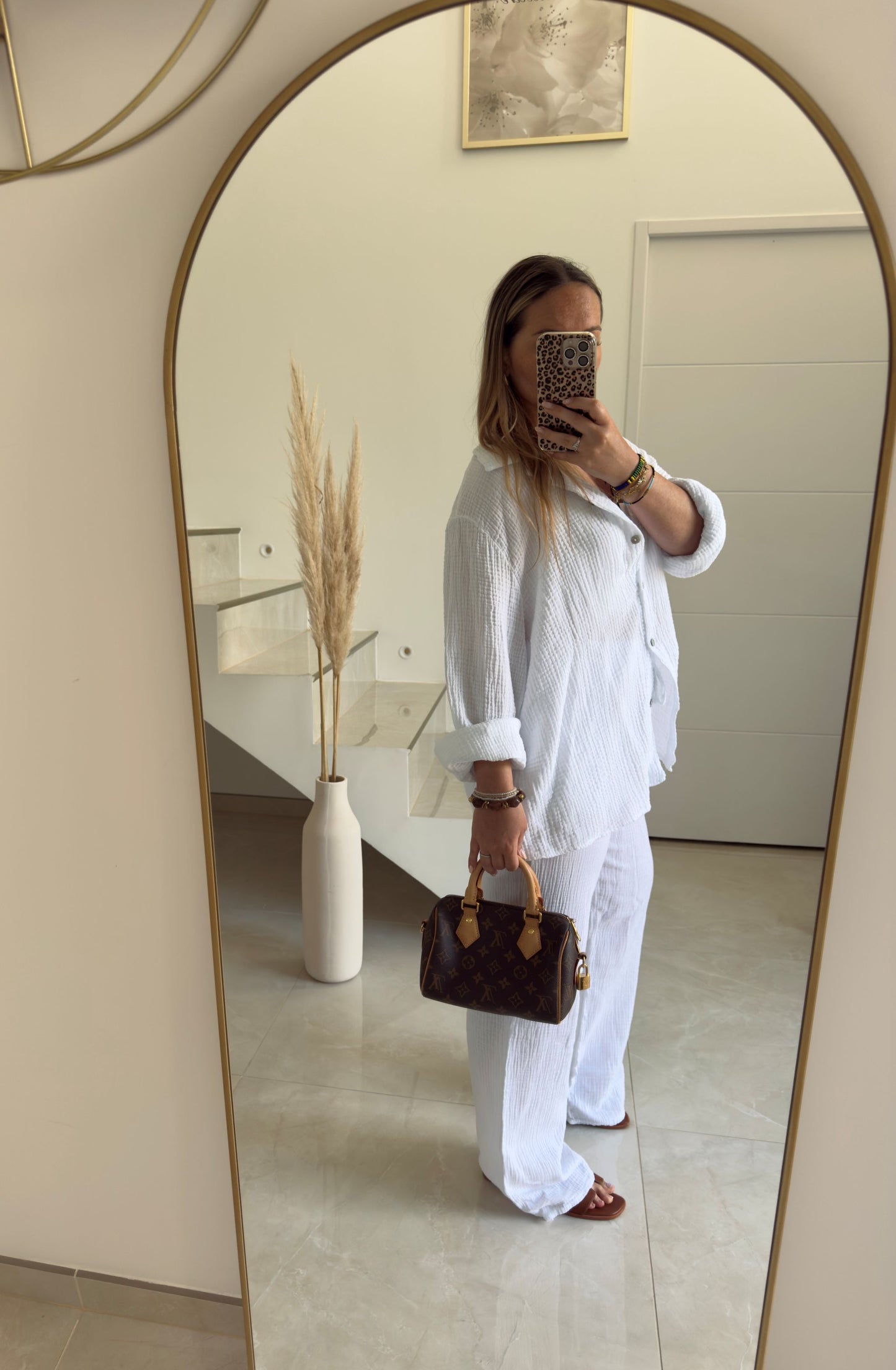 Chemise en gaze de coton blanc ✨