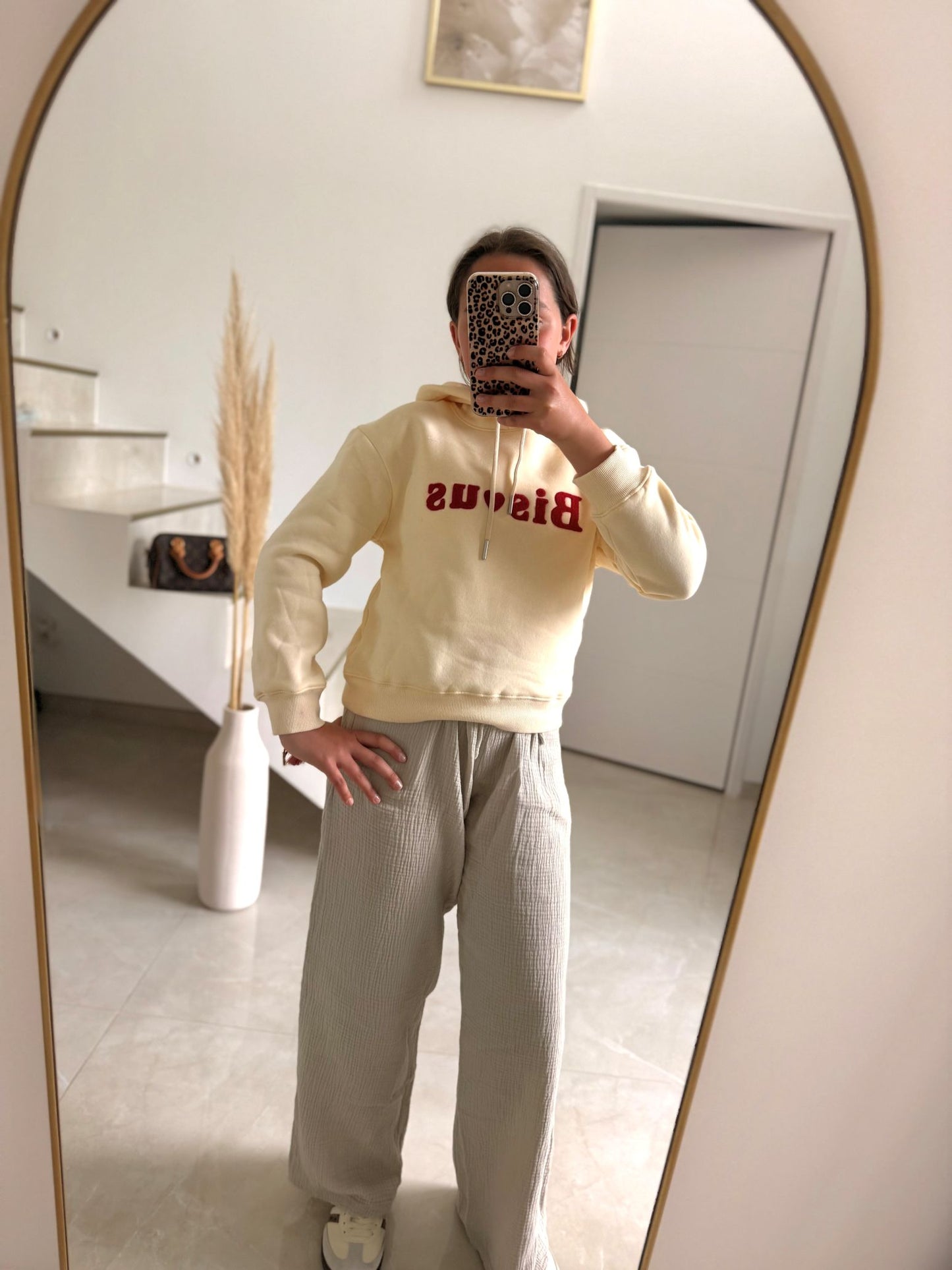 Sweat à capuche vanille