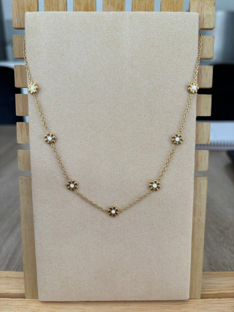 Collier Marguerite Doré - Elegance fleurie